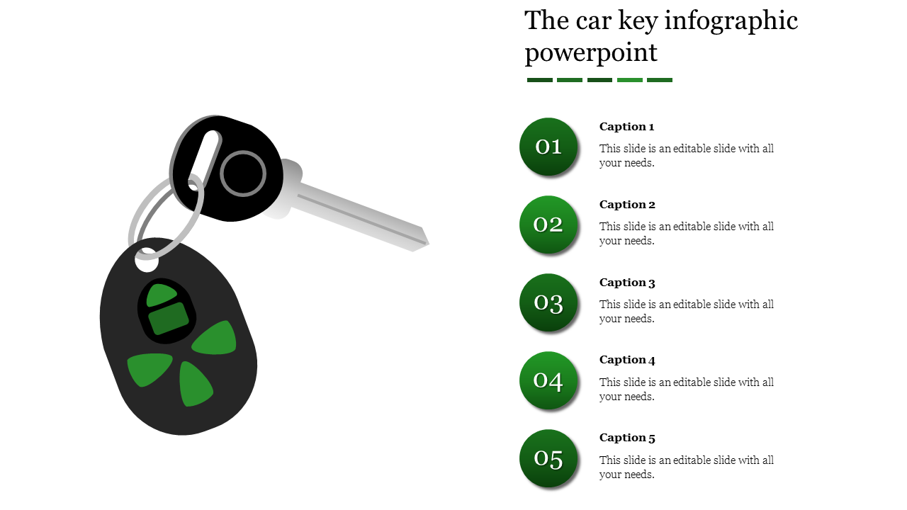 infographic powerpoint-The car key infographic powerpoint-5-Green